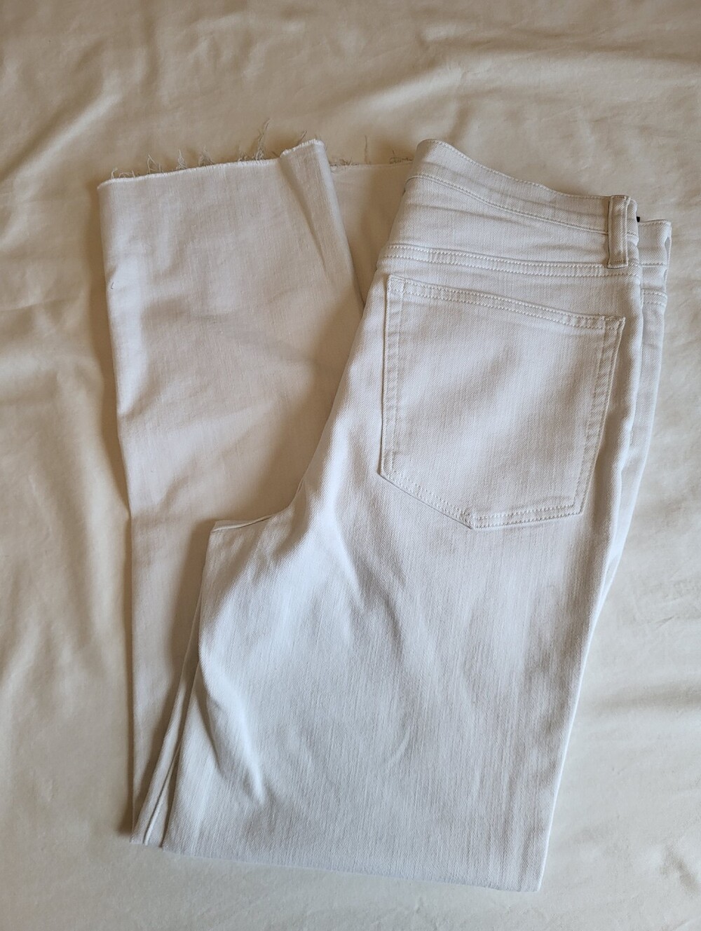 J. Crew White Denim Stovepipe Jeans - Picture 4 of 4